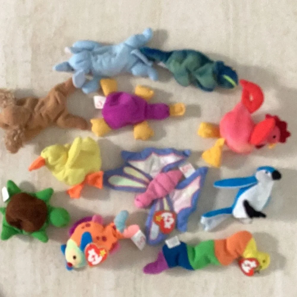 Ty Teenie Beanie Babies 1993 Vintage 90s Toys Animals Lot Of 11 McDonald’s Toy